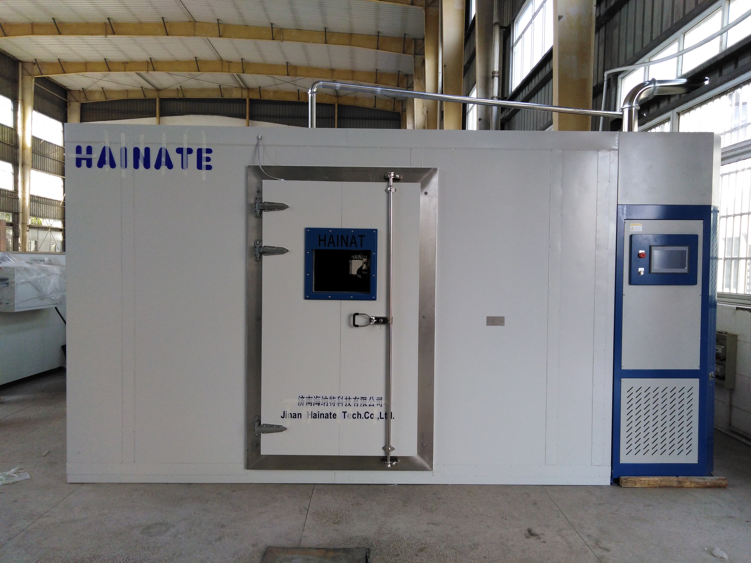 安徽省質檢院30m3汽車內飾件VOC環境測試艙(袋子法)順利驗收